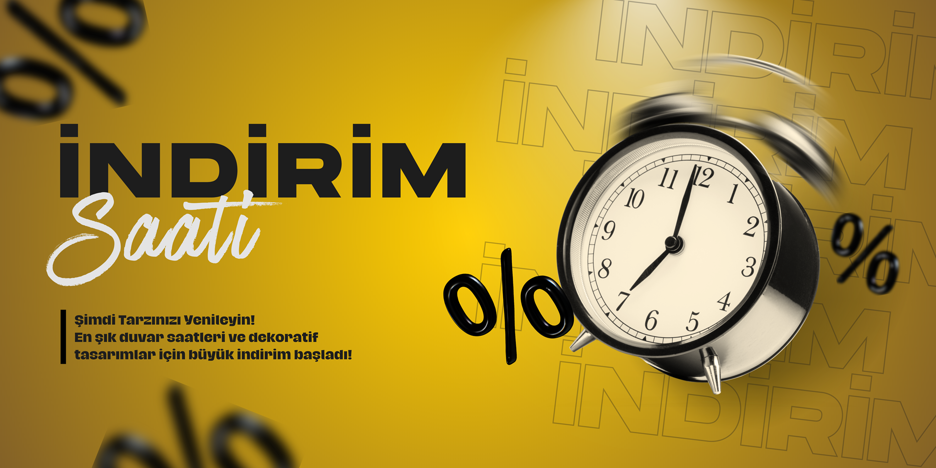 3'lü Duvar Saati Seti 